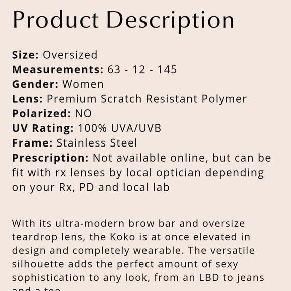 Diff Koko gold frame with brown gradient lens - Picture 2 of 7